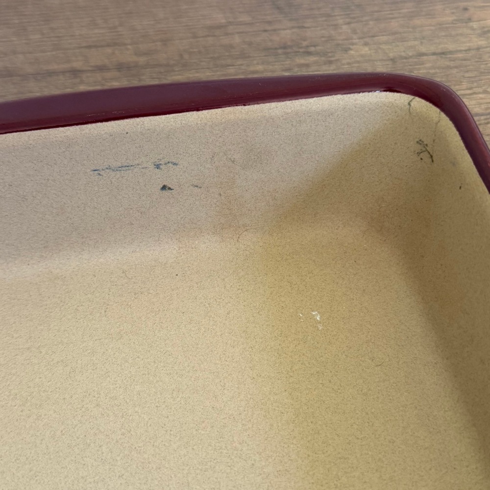 Pampered Chef Square Baker Unisex 9in Cranberry Red - Picture 12 of 14
